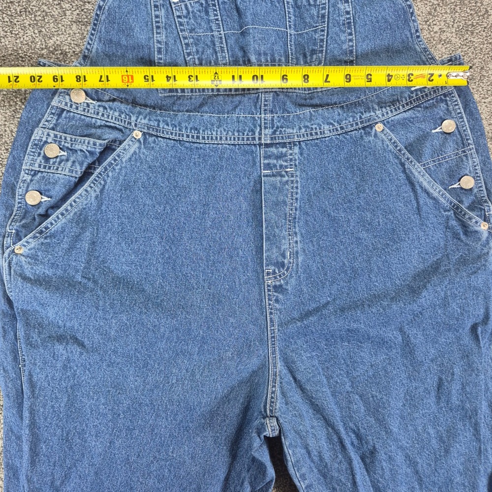 Vintage Revolt Denim Overalls Womens 20 Blue Vintage Carpenter Bib Dungarees - Picture 7 of 10